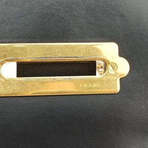 Pre-owned Prada Cahier Astrology Black Velour shoulderbag | stylenewstar