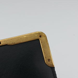 Pre-owned Prada Cahier Astrology Black Velour shoulderbag | stylenewstar