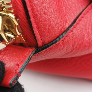 Pre-owned Loewe Amazona36 Red Leather shoulderbag | stylenewstar