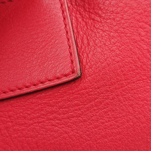 Pre-owned Loewe Amazona36 Red Leather shoulderbag | stylenewstar