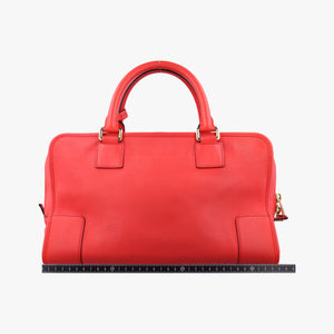 Pre-owned Loewe Amazona36 Red Leather shoulderbag | stylenewstar