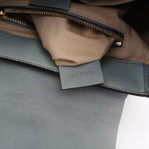 Pre-owned Chloe FAYE mini Grey leather backpack/rucksack | stylenewstar