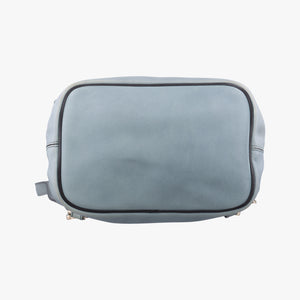 Pre-owned Chloe FAYE mini Grey leather backpack/rucksack | stylenewstar