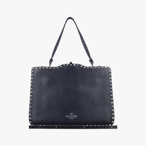 Vintage Valentino Rockstud Black Leather shoulderbag | stylenewstar