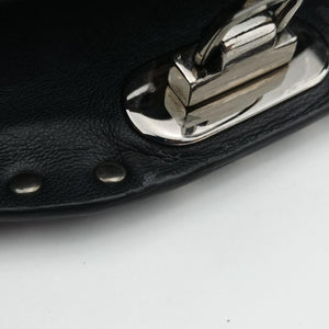 Vintage Valentino Rockstud Black Leather shoulderbag | stylenewstar