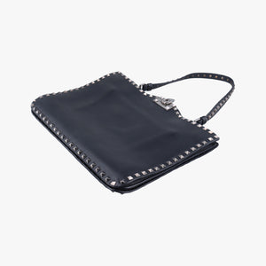 Vintage Valentino Rockstud Black Leather shoulderbag | stylenewstar
