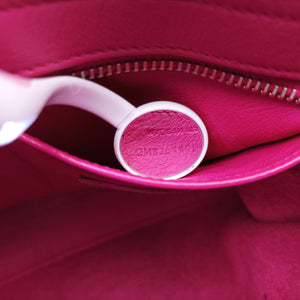 Pre-owned Yves Saint Laurent BABY CABAS Pink Leather 394461 shoulderbag | stylenewstar