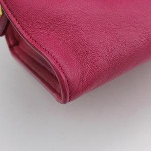 Pre-owned Yves Saint Laurent BABY CABAS Pink Leather 394461 shoulderbag | stylenewstar