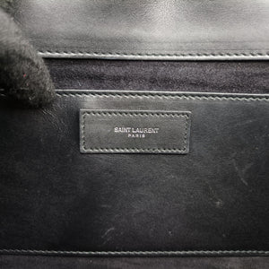 Pre-owned Yves Saint Laurent Betty Black Leather 315680 shoulderbag | stylenewstar