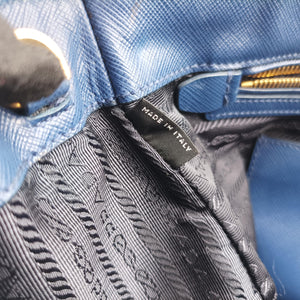 Vintage Prada Galleria Blue SAFFIANO Leather BN2274 handbag | stylenewstar