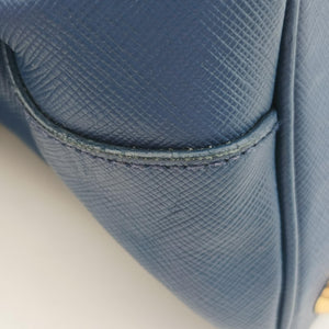 Vintage Prada Galleria Blue SAFFIANO Leather BN2274 handbag | stylenewstar