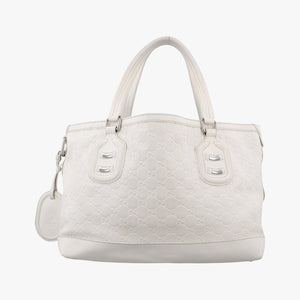 Pre-owned Gucci GG Neoprene White Leather 241101 shoulderbag | stylenewstar