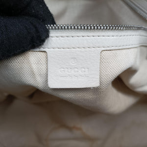 Pre-owned Gucci GG Neoprene White Leather 241101 shoulderbag | stylenewstar