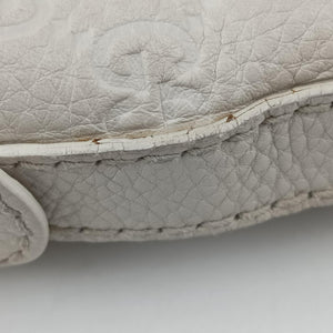 Pre-owned Gucci GG Neoprene White Leather 241101 shoulderbag | stylenewstar