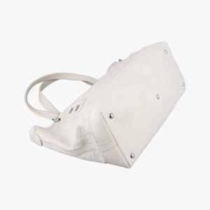 Pre-owned Gucci GG Neoprene White Leather 241101 shoulderbag | stylenewstar