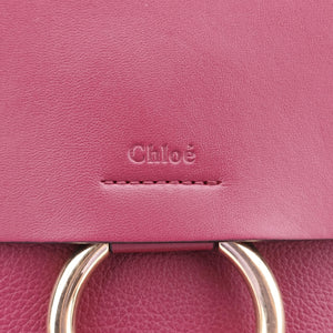 Pre-owned Chloe FAYE Bordeaux Leather shoulderbag | stylenewstar