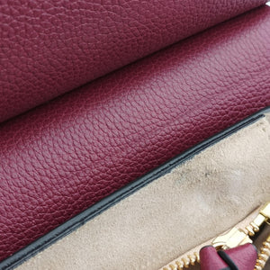 Pre-owned Chloe FAYE Bordeaux Leather shoulderbag | stylenewstar