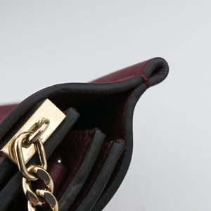 Pre-owned Chloe FAYE Bordeaux Leather shoulderbag | stylenewstar