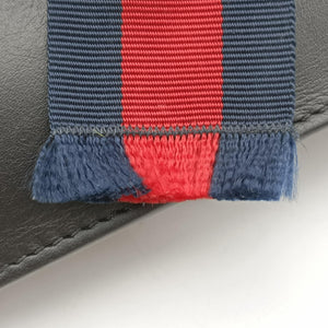 Pre-owned Gucci Broadway Tiger Head Black Leather 453777 shoulderbag | stylenewstar