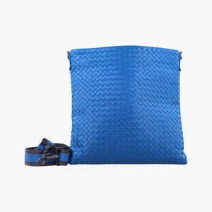 Secondhand Bottega Veneta Intrecciato Blue lambskin shoulderbag | stylenewstar