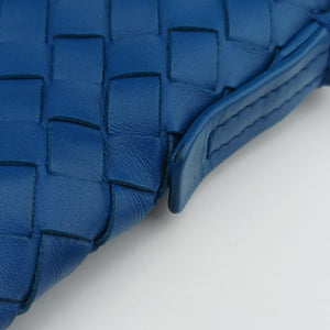 Secondhand Bottega Veneta Intrecciato Blue lambskin shoulderbag | stylenewstar