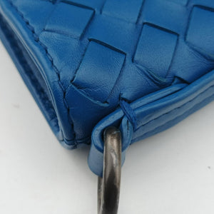 Secondhand Bottega Veneta Intrecciato Blue lambskin shoulderbag | stylenewstar