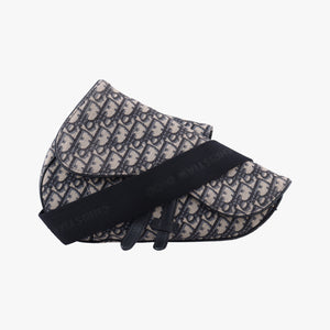 Vintage Christian Dior Saddle Gray×Black Jacquard bum bag/waist bag | stylenewstar