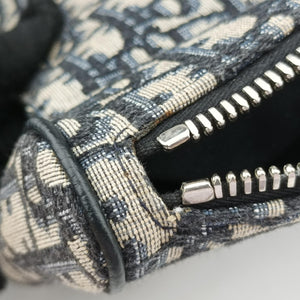 Vintage Christian Dior Saddle Gray×Black Jacquard bum bag/waist bag | stylenewstar