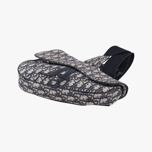 Vintage Christian Dior Saddle Gray×Black Jacquard bum bag/waist bag | stylenewstar