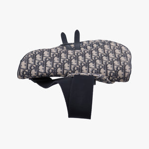 Vintage Christian Dior Saddle Gray×Black Jacquard bum bag/waist bag | stylenewstar