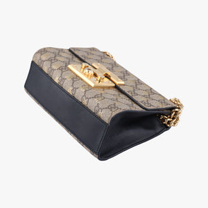 Secondhand Gucci Padlock beige×Multicolour PVC coated canvas 409487 shoulderbag | stylenewstar