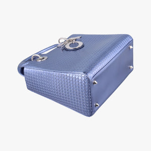 Pre-owned Christian Dior Lady Dior blue leather shoulderbag | stylenewstar