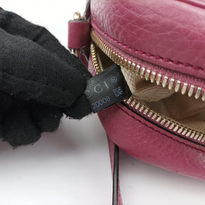 Pre-owned Gucci Soho Purple Leather 308364 shoulderbag | stylenewstar