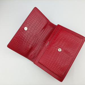 Pre-owned Yves Saint Laurent SUNSET Red Leather 442906 shoulderbag | stylenewstar