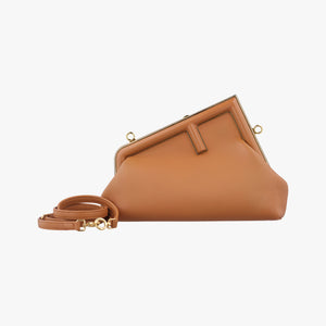 Pre-owned Fendi First Brown Leather 8BP129 shoulderbag | stylenewstar