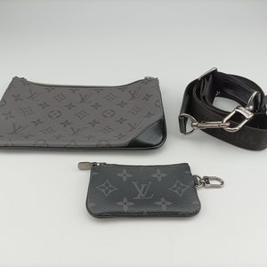 Pre-owned Louis Vuitton Trio Messenger black Monogram Eclipse Reverse M69443 shoulderbag | stylenewstar