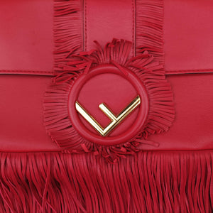 Vintage Fendi BAGUETTE Red Leather 8BR600 shoulderbag | stylenewstar