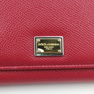 Pre-owned Dolce & Gabbana SICILY Red Leather shoulderbag | stylenewstar