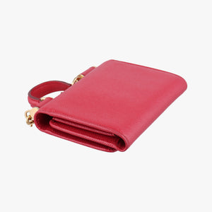 Pre-owned Dolce & Gabbana SICILY Red Leather shoulderbag | stylenewstar