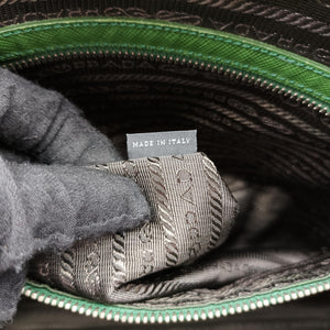 Pre-owned Prada Classic Laptop briefcase Green SAFFIANO Leather VS0305 shoulderbag | stylenewstar