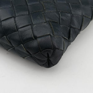 Pre-owned Bottega Veneta Intrecciato Black lambskin shoulderbag | stylenewstar