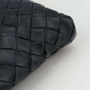 Pre-owned Bottega Veneta Intrecciato Black lambskin shoulderbag | stylenewstar