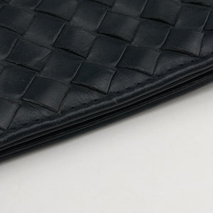 Pre-owned Bottega Veneta Intrecciato Black lambskin shoulderbag | stylenewstar