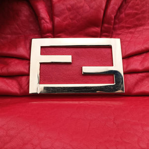 Vintage Fendi Mia Flap Red Leather 8BT163 shoulderbag | stylenewstar