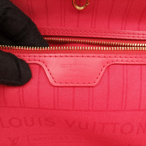 Pre-owned Louis Vuitton NEVERFULL MM Totem brown x Flamingo Monogram Canvas M41663 shoulderbag | stylenewstar