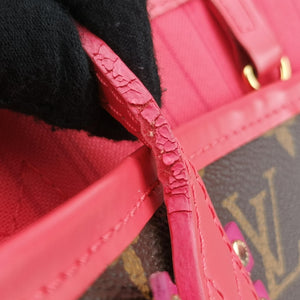 Pre-owned Louis Vuitton NEVERFULL MM Totem brown x Flamingo Monogram Canvas M41663 shoulderbag | stylenewstar