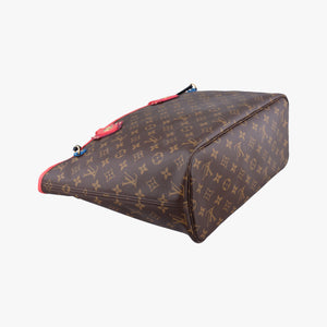 Pre-owned Louis Vuitton NEVERFULL MM Totem brown x Flamingo Monogram Canvas M41663 shoulderbag | stylenewstar