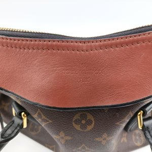 Pre-owned Louis Vuitton TUILERIES tote brown×CARAMEL Monogram Canvas×calf leather M41456 shoulderbag | stylenewstar