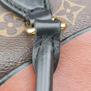 Pre-owned Louis Vuitton TUILERIES tote brown×CARAMEL Monogram Canvas×calf leather M41456 shoulderbag | stylenewstar