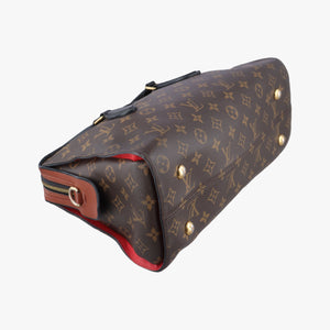 Pre-owned Louis Vuitton TUILERIES tote brown×CARAMEL Monogram Canvas×calf leather M41456 shoulderbag | stylenewstar